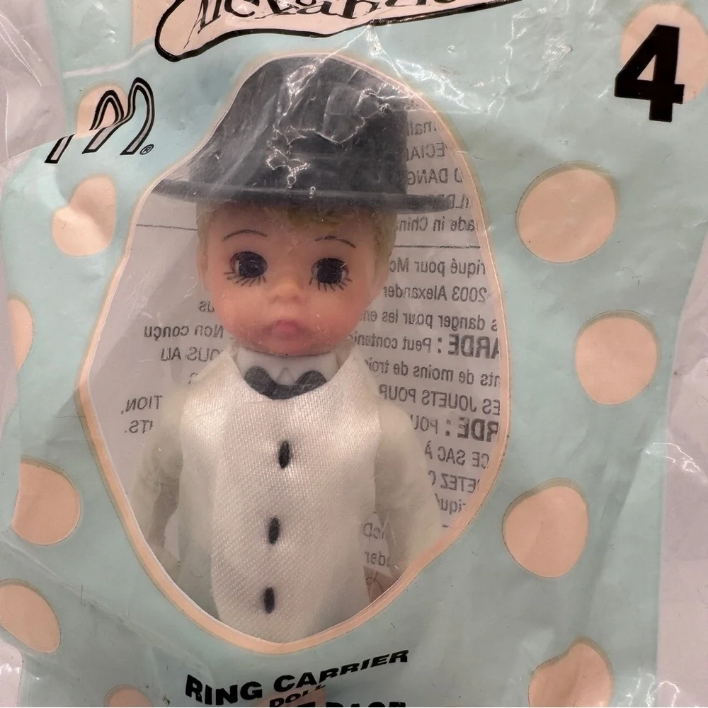2003‎ McDonalds Happy Meal Toy Madame Alexander Wedding Ring Carrier Doll Boy